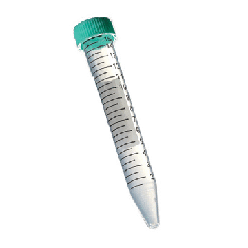 Oxford 15ml Conical Sterile Centrifuge Tubes with Plug Seal Cap, Light Green